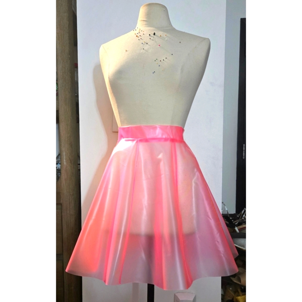 Pink Vinyl skirt